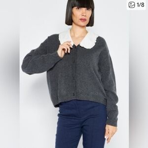 Riley & Rae Peter Pan Collar Cardigan